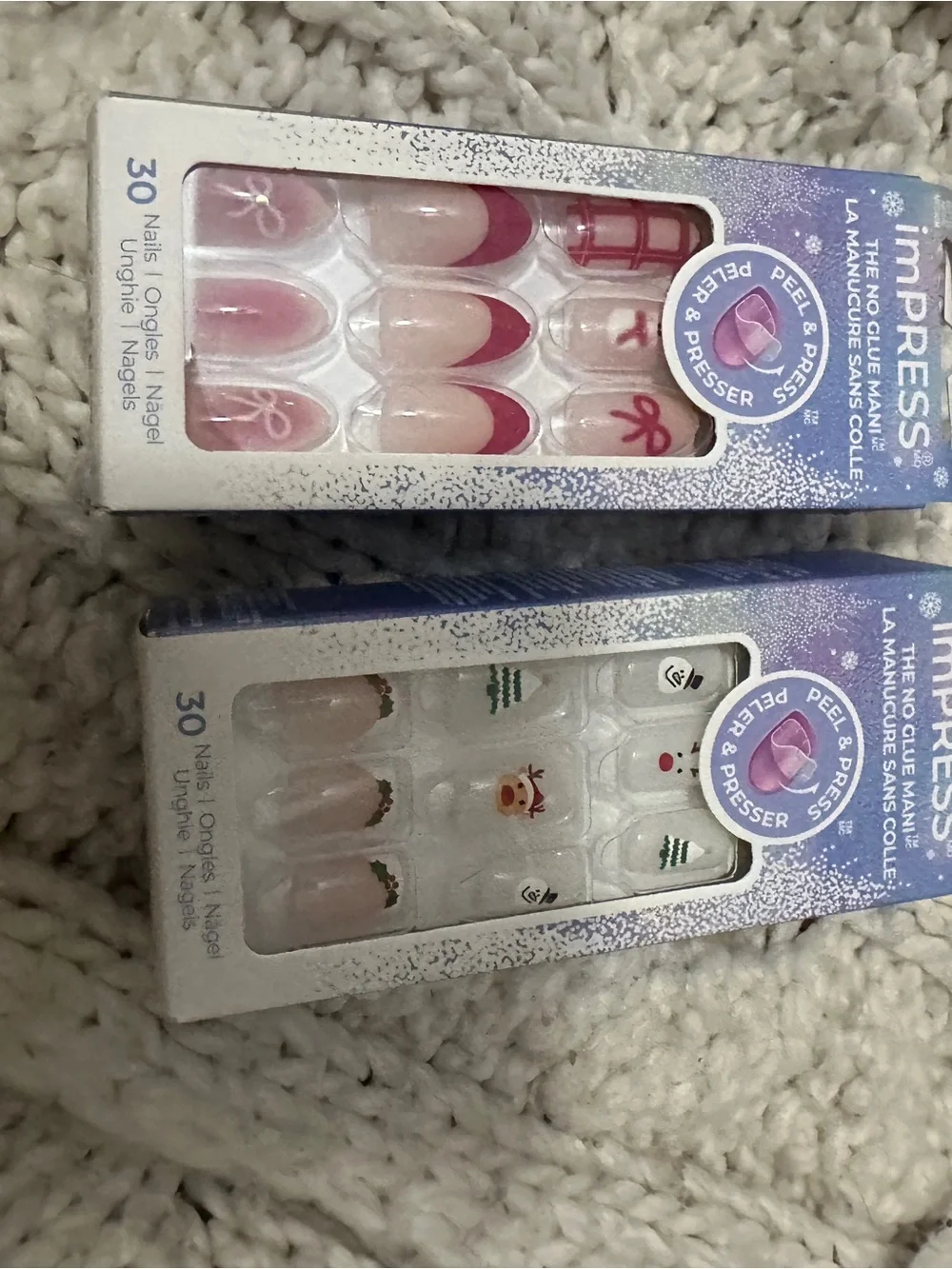 imPRESS Christmas Holiday Press-On Nails Bundle – 2 Sets | New & Sealed 🎄✨